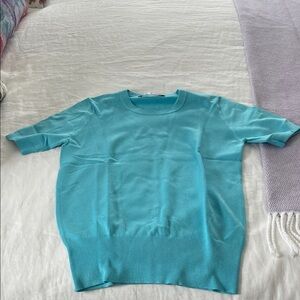 Zara Blue Crew Neck Sweater